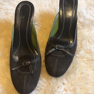 Cole Haan mules suede size 8